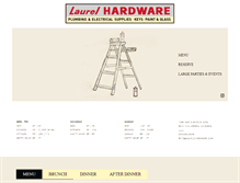 Tablet Screenshot of laurelhardware.com